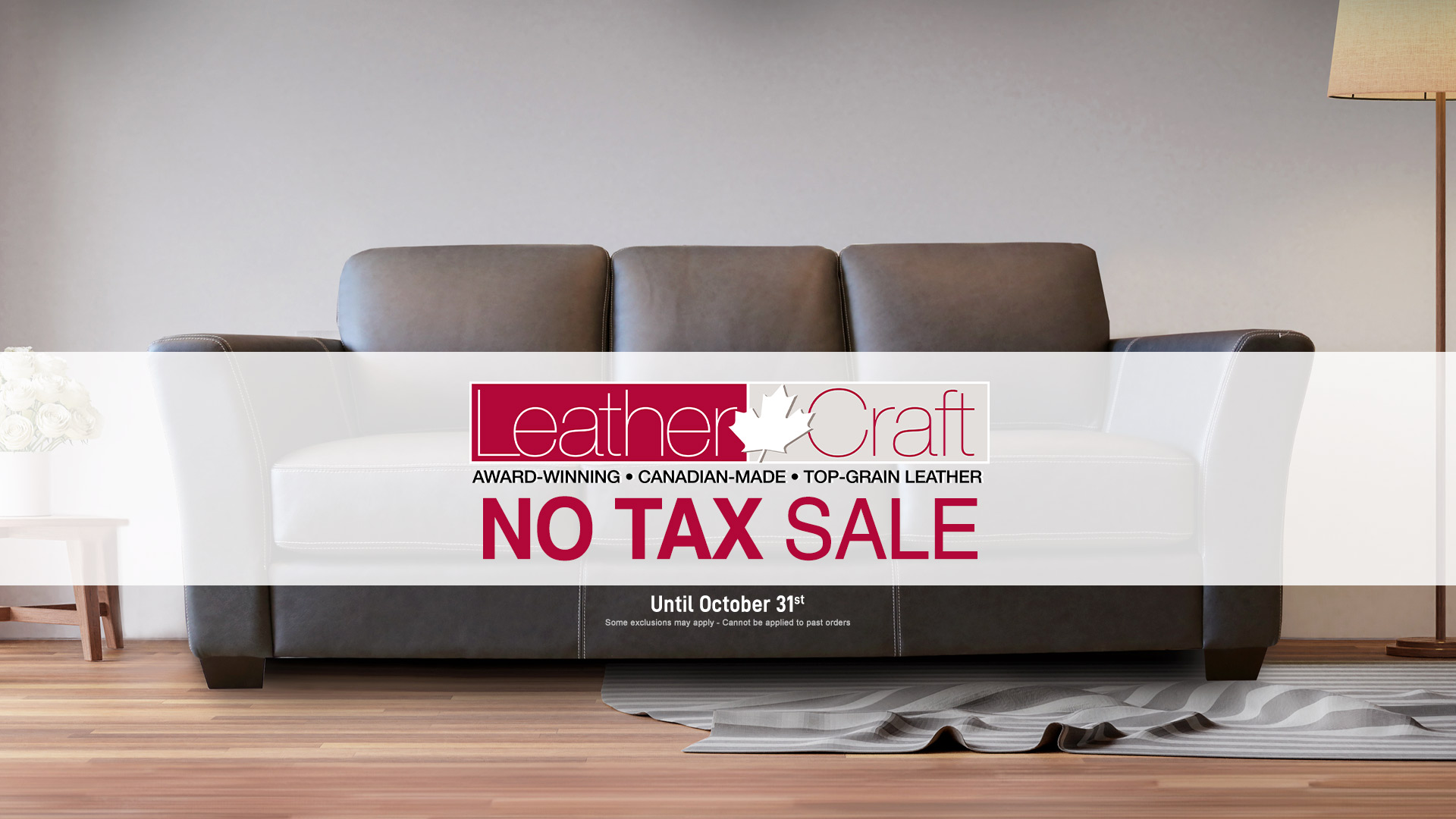 Leathercraft no tax sale october 2023 coulters furniture leather furniture sale Home