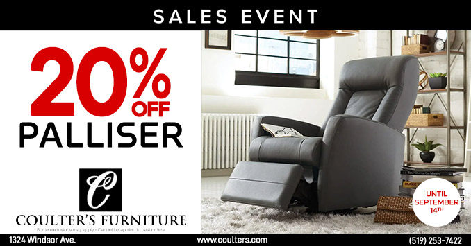 Palliser Sale Coulters Furniture September 2026 copy Sales